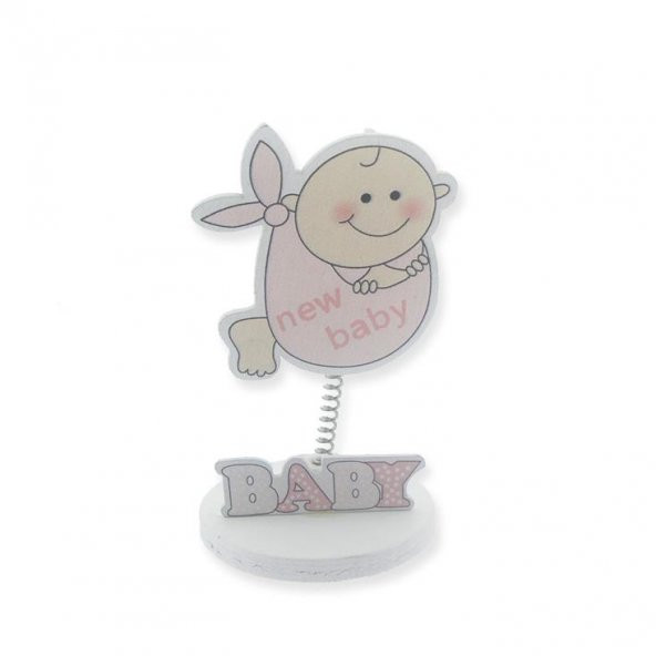 12 Adet New Baby Sticker Ahşap Bebek Notluk - 7