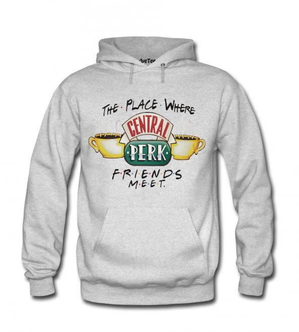 Central Perk Erkek Sweatshirt ve Kapüşonlu - Dyetee
