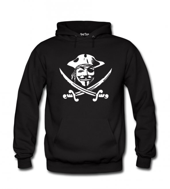Anonymous Pirate Erkek Sweatshirt ve Kapüşonlu - Dyetee