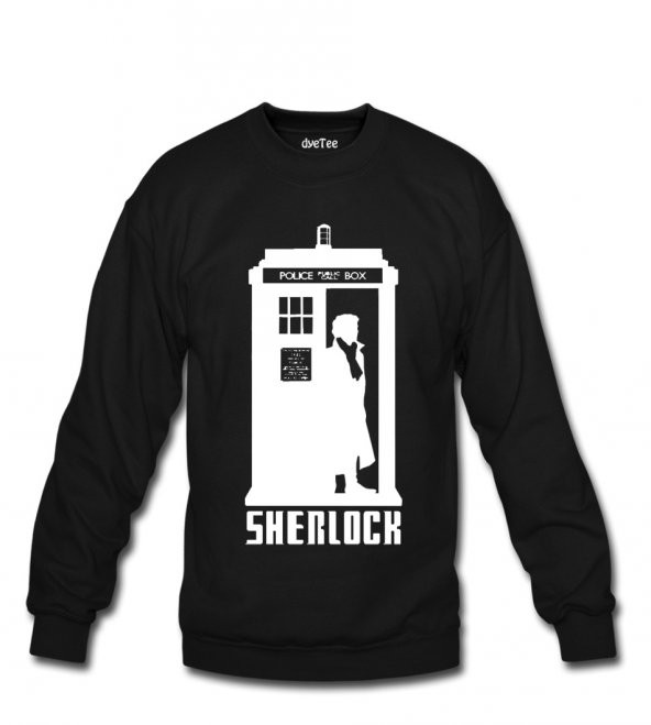 Doctor Sherlock Erkek Sweatshirt ve Kapüşonlu - Dyetee