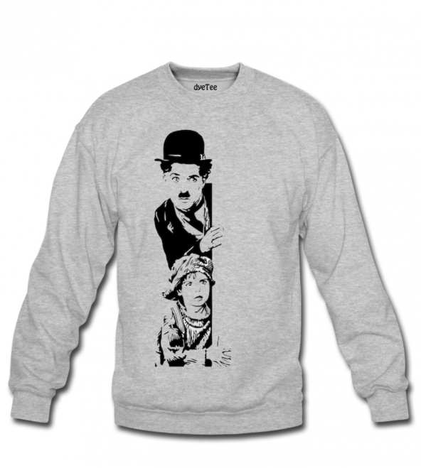 Charlie Chaplin The Kid Erkek Sweatshirt ve Kapüşonlu - Dyetee