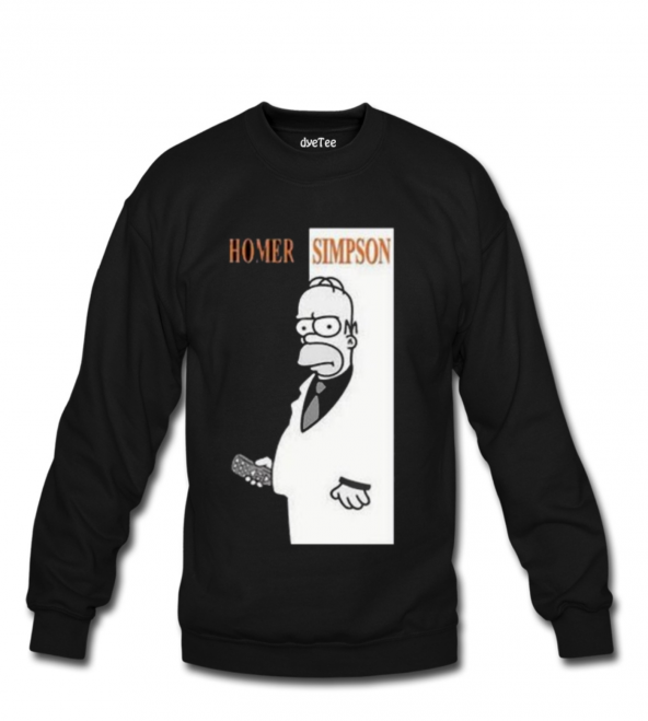 Simpson Scarface Erkek Sweatshirt ve Kapüşonlu - Dyetee