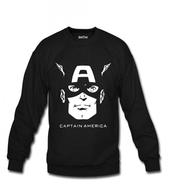 Kaptan Amerika Kadın Sweatshirt ve Kapüşonlu - Dyetee - 1