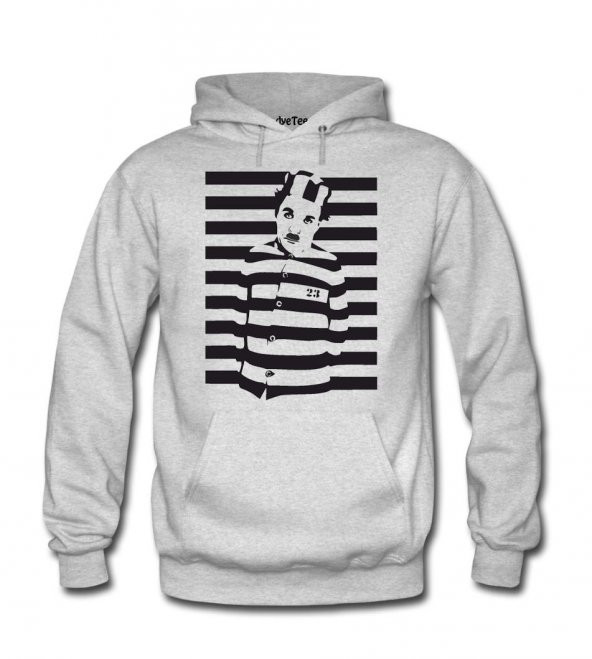 Charlie Chaplin Mahkum Kadın Sweatshirt ve Kapüşonlu - Dyetee