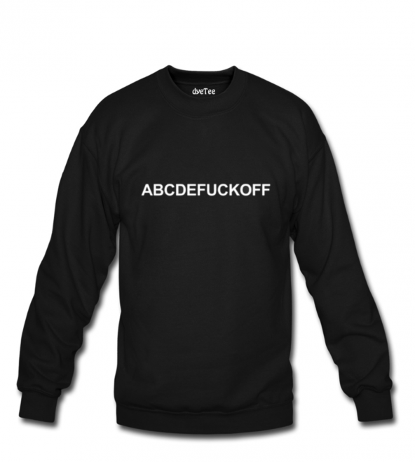 Abcdefuck off Kadın Sweatshirt ve Kapüşonlu - Dyetee
