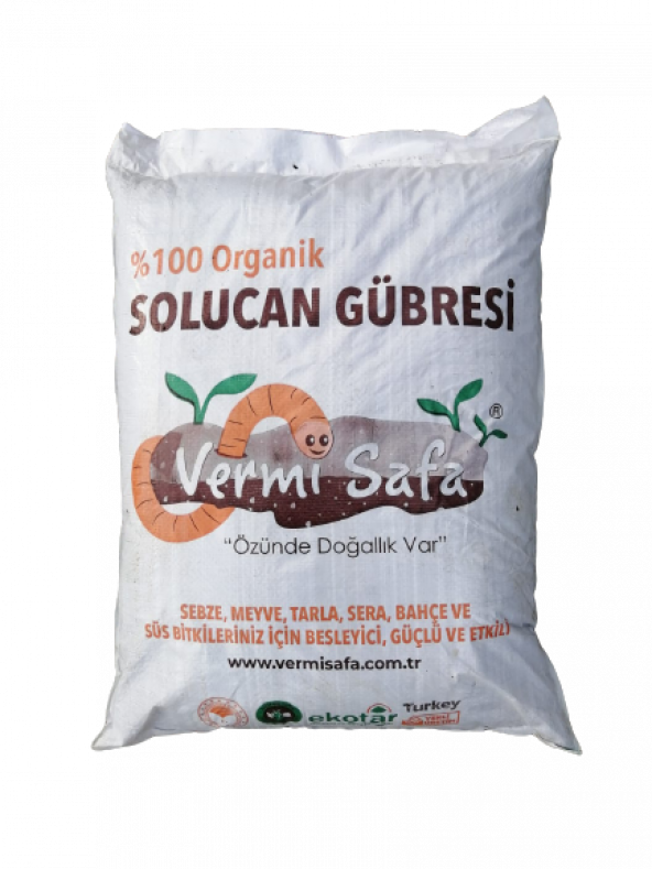 Vermisafa ''100 Organik Katı Solucan Gübresi 20 Kg - 3