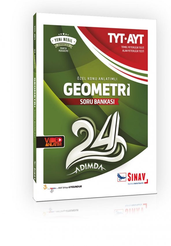 Sınav Yayınları TYT AYT Geometri 24 Adımda Özel Konu Anlatımlı Soru Bankası
