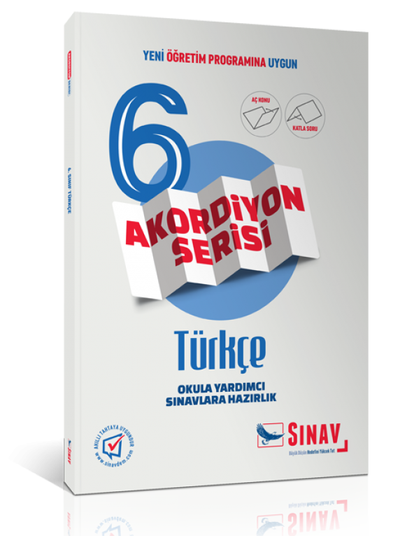 Sınav Yayınları 6. Sınıf Türkçe Akordiyon Kitap