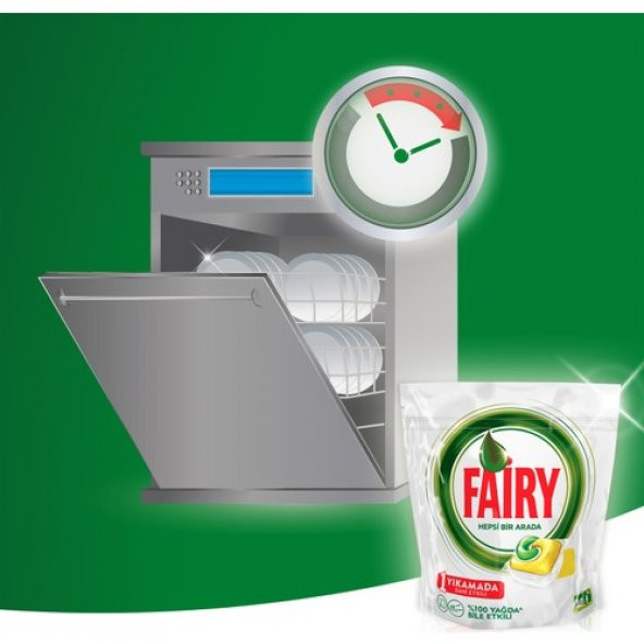 Fairy Hepsi Bir Arada 120 Yıkama Bulaşık Makinesi Deterjanı Kapsülü Limon Kokulu - 4