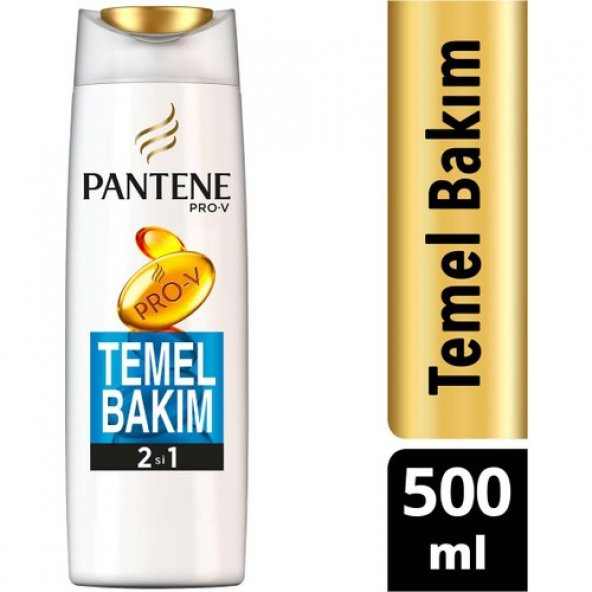 Pantene Temel Bakım 500 ml 2si 1 Arada Şampuan ve Saç Bakım Kremi