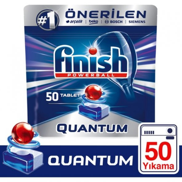 Finish Quantum 50 Tablet Bulaşık Makinesi Deterjanı
