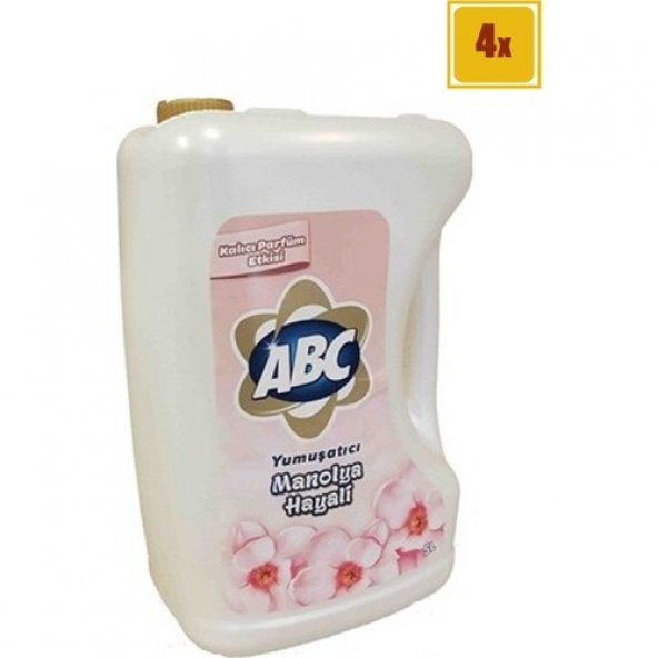 ABC Çamaşır Yumuşatıcı Manolya Hayali 5 lt (x4)