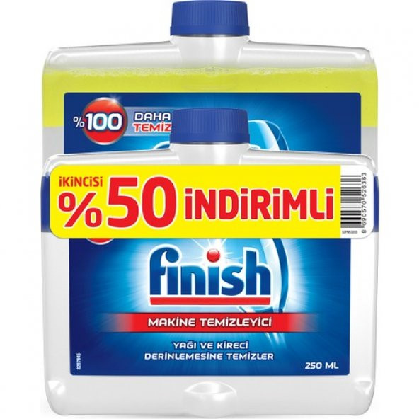 Finish Bulaşık Makinesi Deterjanı Makine Temizleyici Sıvı 2x250 ml - 2