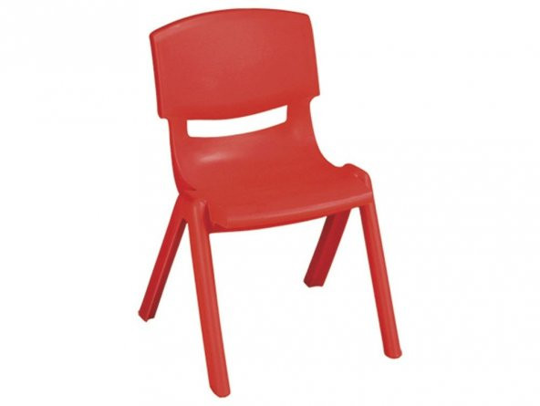 Anaokulu Plastik Sandalyesi Kırmızı (5-6 Yaş)