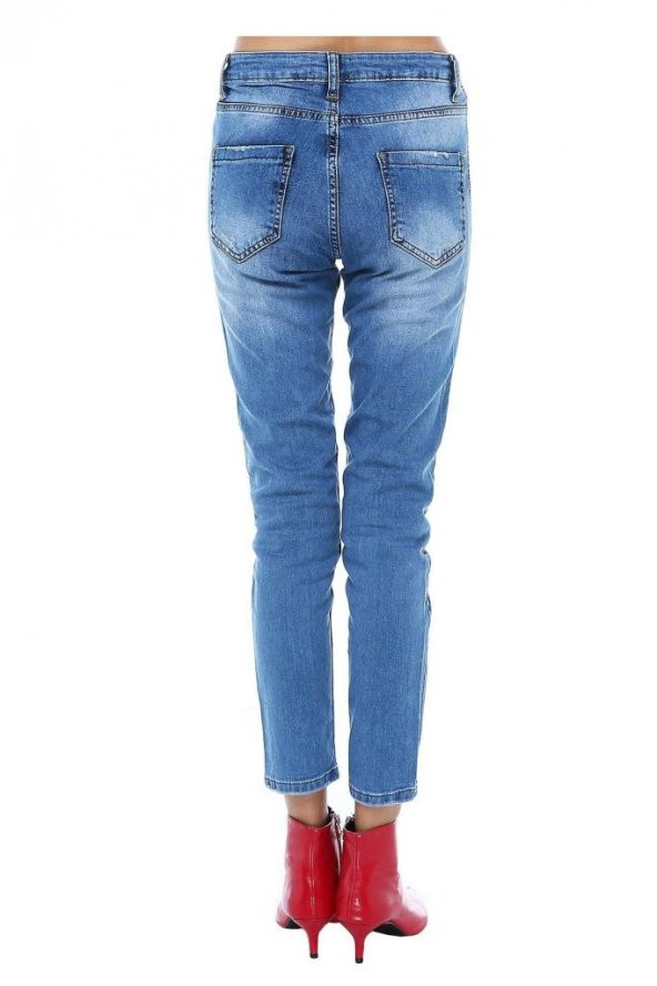 Mavi Denim Taşlanmış Yıpratmalı Kadın Pantolon - 3