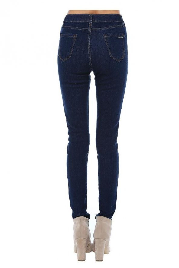 Mavi Denim İndigo Dar Paça Detaylı Kadın Pantolon - 3