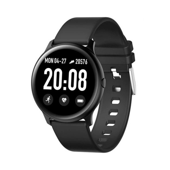Olix K19 Ultra İnce Smart Watch Akıllı Saat Suya Dayanıklı Nabız Ölçer Siyah