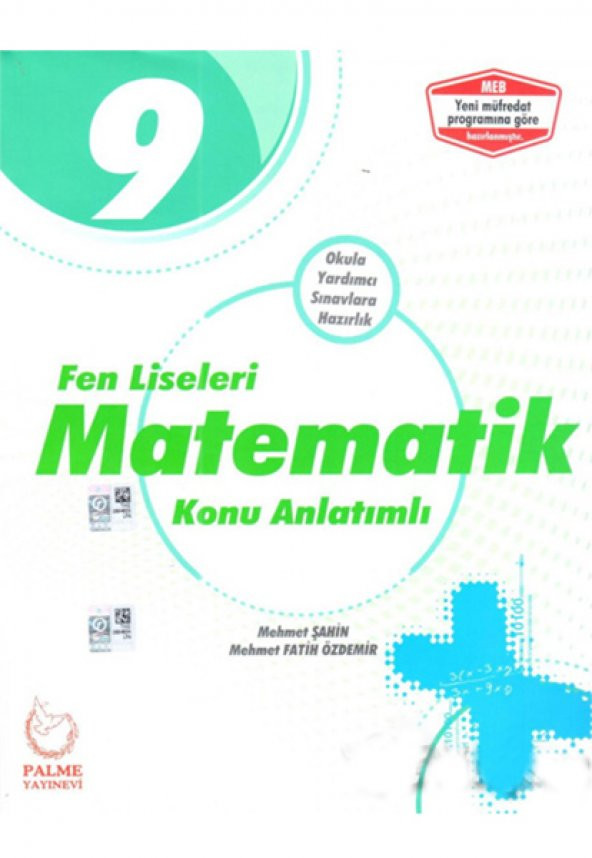 palme 9. Sınıf Fen Liseleri Matematik Konu Kitabı