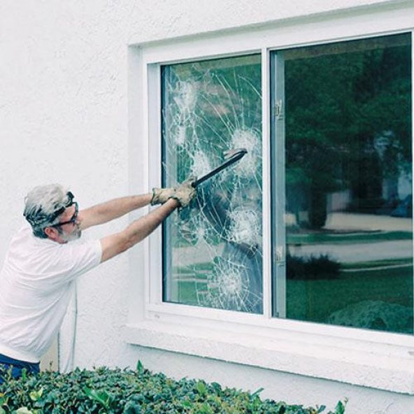 Güvenlik Şeffaf Cam Filmi Kırılmaz 4 Milim 100 cm x100 cm - 6