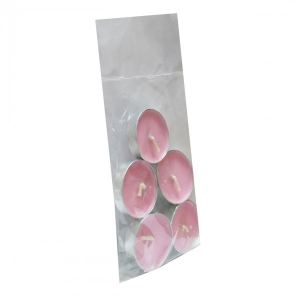 Ksmart Tea Lights Pembe Mum 5 li 1 Paket - 5