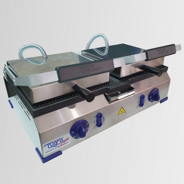 Tuğra Te-7750 Çift Baskılı 8+8 Dilim Sanayi Tipi Döküm Elektrikli Tost Makinesi