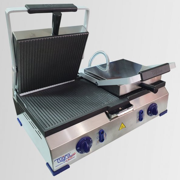 Tuğra Te-7750 Çift Baskılı 8+8 Dilim Sanayi Tipi Döküm Elektrikli Tost Makinesi - 2