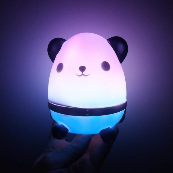 Dokunmatik Renk Değiştiren Panda Gece Lambası