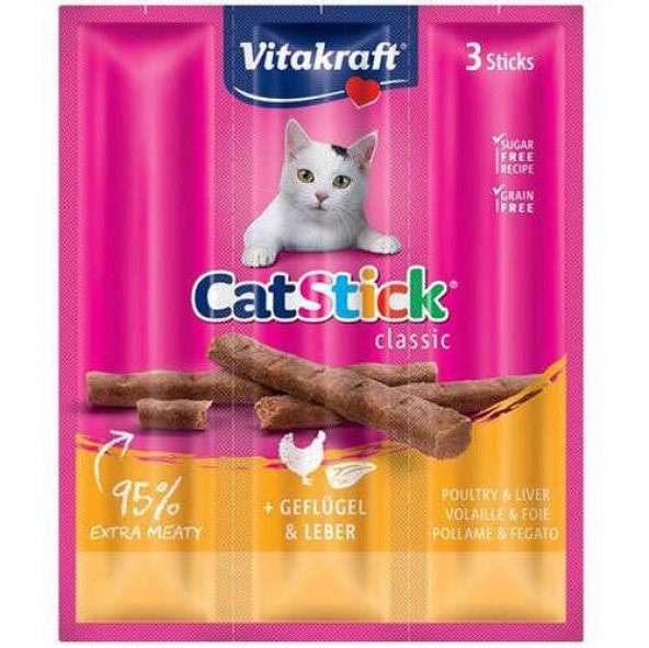 Vitakraft Cat Stick Classic Küm. Hayv. Ciğerli Kedi Ödülü 3x6 gr