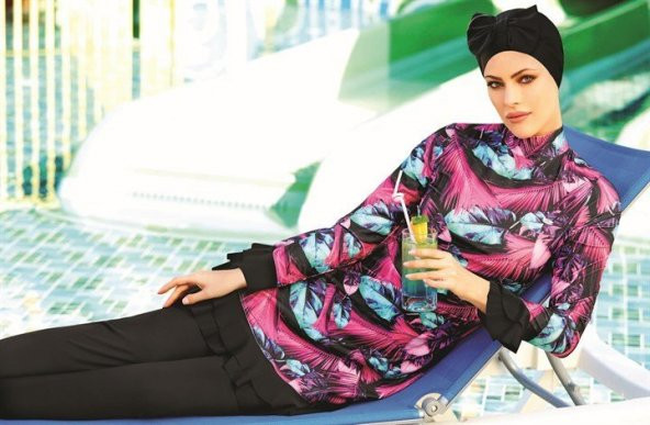 ADASEA 4117 DİJİTAL DESEN FİRFİRLİ 2019 YENİ TESETTÜR MAYO - 2