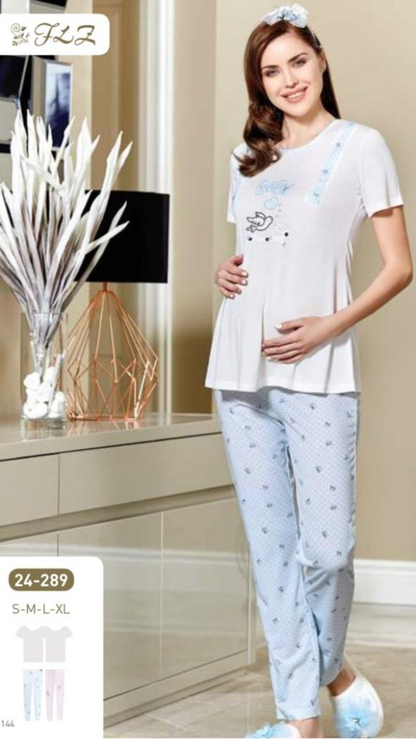 FLZ 24-289 YENİ SEZON HAMİLELOHUSA PİJAMA TAKIMI - Resim 4