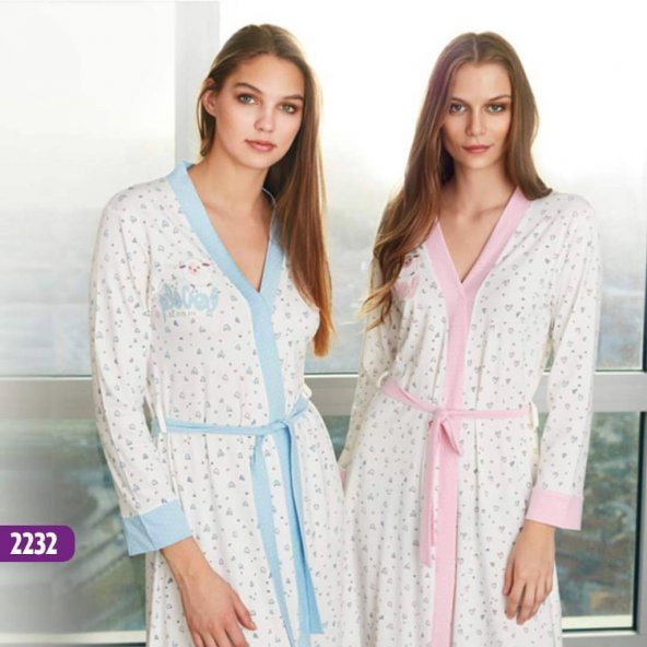 FEYZA Hamile Lohusa MAVİ TEK SABAHLIK - Resim 3