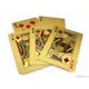 Altın İskambil Kağıdı Oyun Kartı Poker Pişti Yüksek Kalite