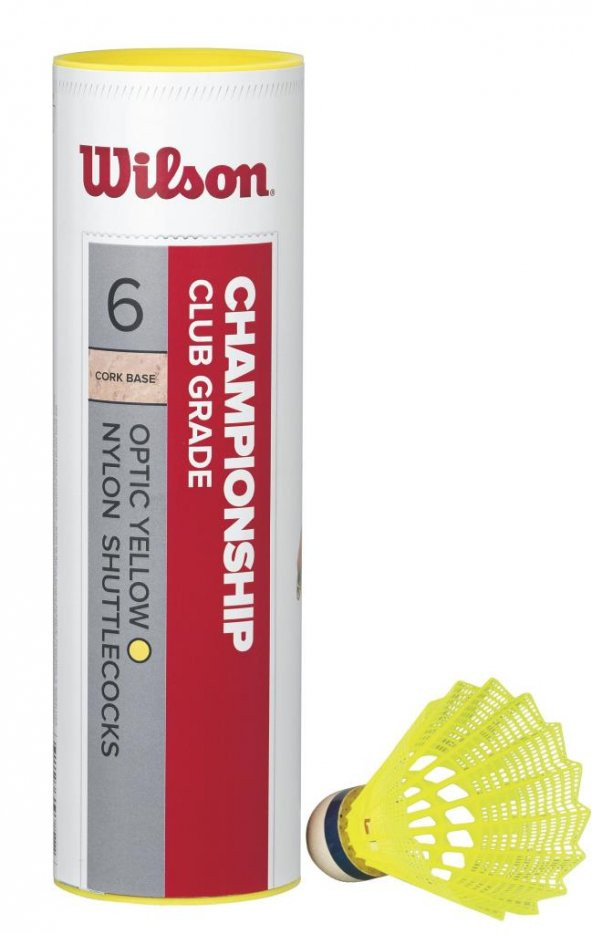 Wilson 6lı Sarı Badminton Topu Championship 77 ( WRT6044YE77 )