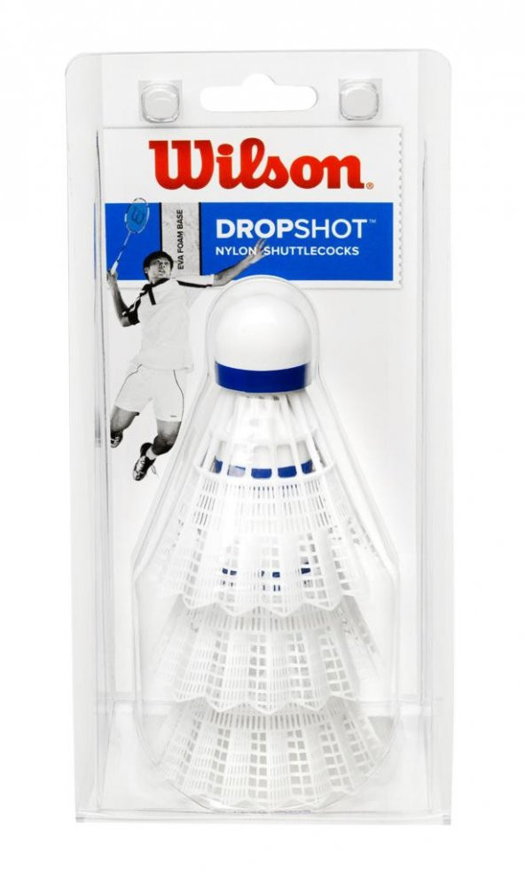 Wilson Badminton Topu Dropshot 3lü Beyaz ( WRT6048WH )