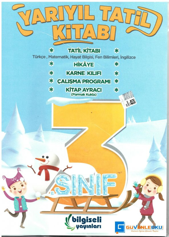 Bilgi Seli Yayınları 3. Sınıf Yarıyıl Tatil Kitabı + Karne Kılıfı - 1