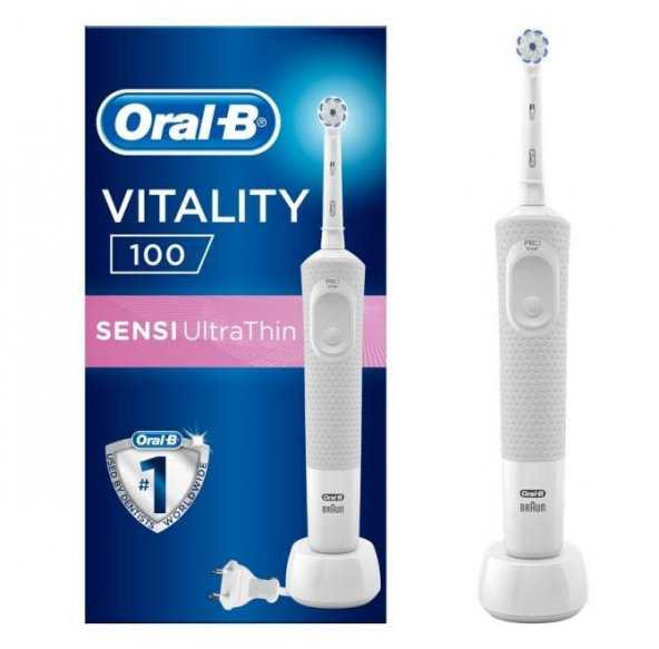 Oral-B D100 Vitality Sensi Ultrathin White Box Şarjlı Diş Fırçası