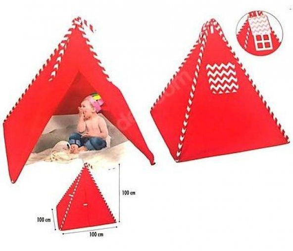 Çocuk Oyun Çadırı Hava Alabilen Özel Kumaş 100x100x12
