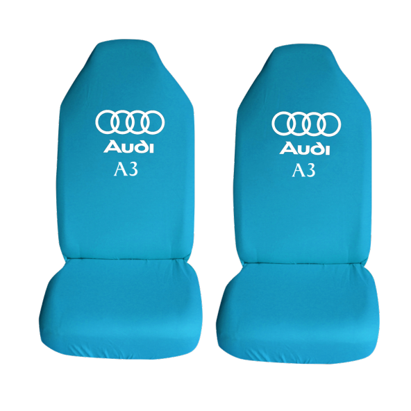 Audi A3 Sedan Özel Araba Oto Koltuk Kılıfı Ön Koltuklar Turkuaz Penye Araca Özel Baskılı