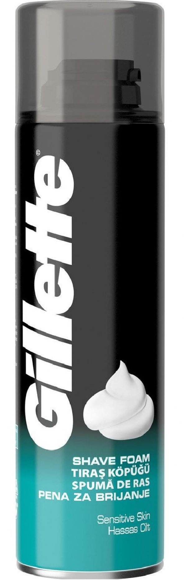 Gillette Traş Köpüğü Hassas Ciltler 200 Ml