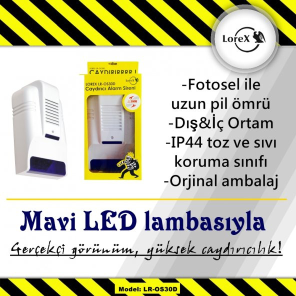 Lorex LR-OS30D Caydırıcı Alarm Kutusu , Sahte Alarm Kutusu