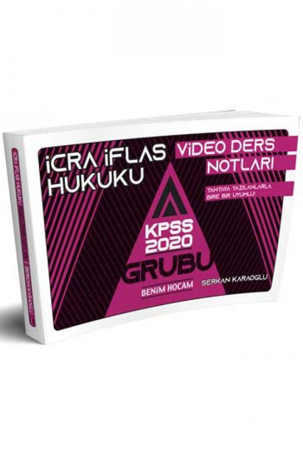 Benim Hocam Yayınları KPSS A Grubu İcra İflas Hukuku Video Ders Notları