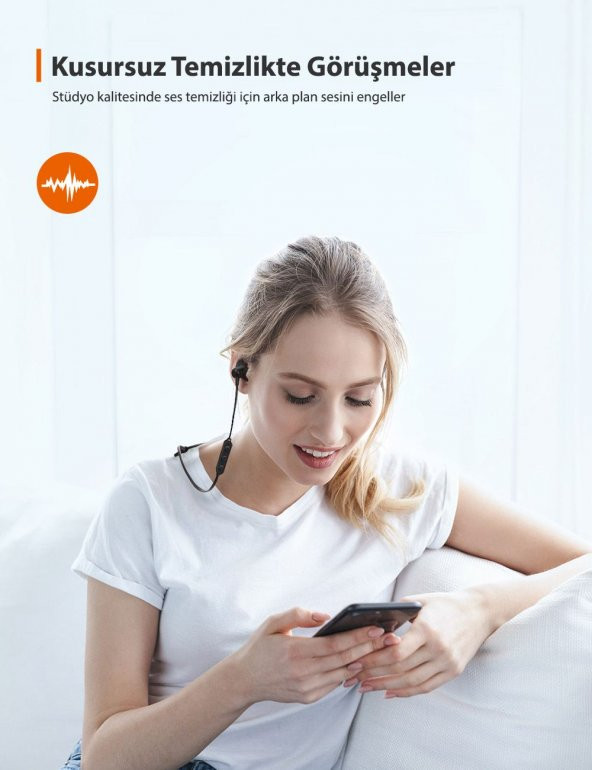 TAOTRONICS Mıknatıslı Bluetooth Ter Geçirmez IPX6 Spor Kulaklık 20 Saat Müzik+Kılıf TT-BH076 - 6