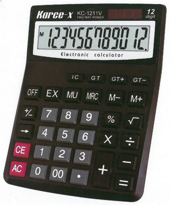 Karce-x Hesap Makinesi Masaüstü KC-1211V