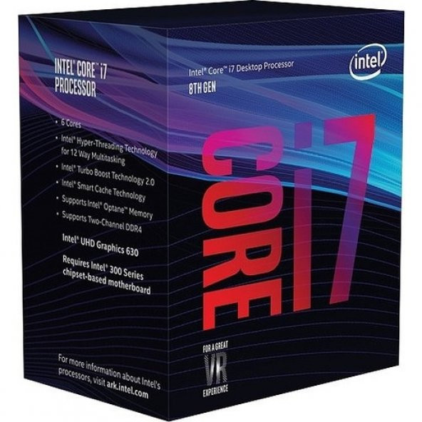 INTEL CORE i7-9700F 3.0Ghz 12MB 1151 9.Nesil VGASIZ - 1