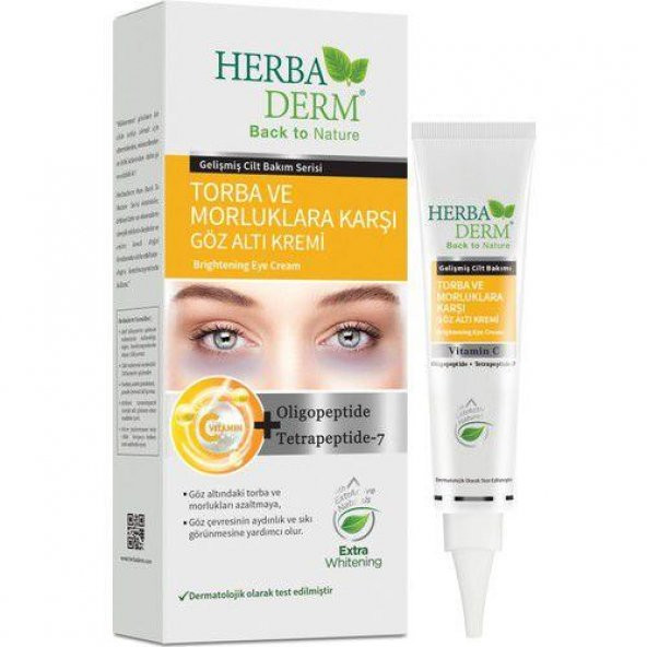 Herbaderm Göz Altı Kremi Torba ve Morluklara Karşı 15 ml