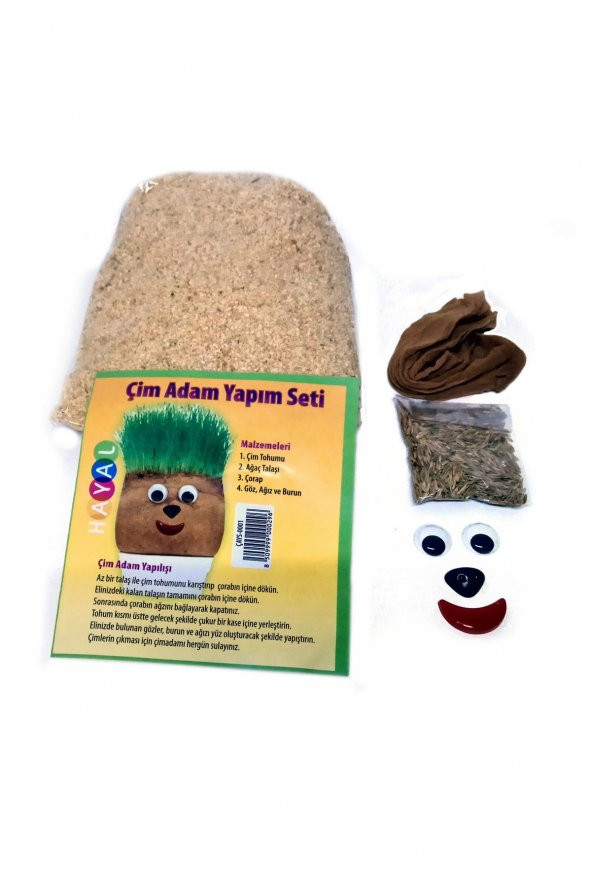 Hayal Çim Adam Yapım Seti - 20 Paket-Ücretsiz Kargo