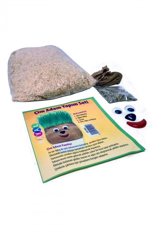 Hayal Çim Adam Yapım ve Deney Seti - 20 li Paket - 3