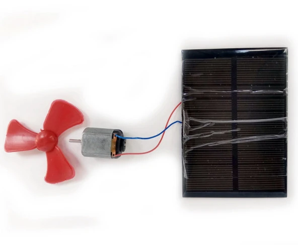 Güneş Paneli, Mini Motor ve Pervane Seti - 2