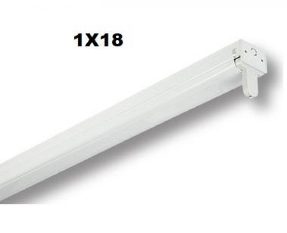Tms 1x18 floresan armatürü - 1