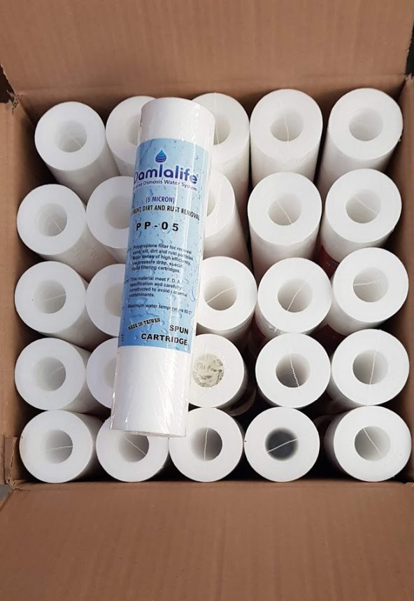 10 Inç 1 Micron Su Arıtma Spun Tortu Filtresi (50 Adet) - Resim 7